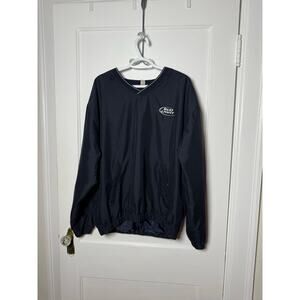 Vintage Destinations Bud Light Navy Blue Windbreaker Pullover Baggy Large